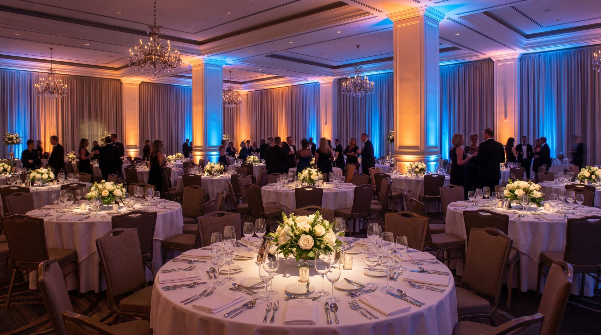Gala-Abend mit Ambientelicht